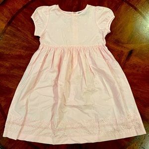 Lands’ End Girls Eyelet Dress. Size 4.